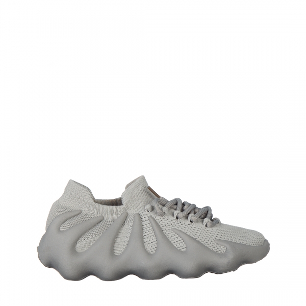 Дамски спортни обувки сиви от текстилен материал Dioma, 2 - Kalapod.bg
