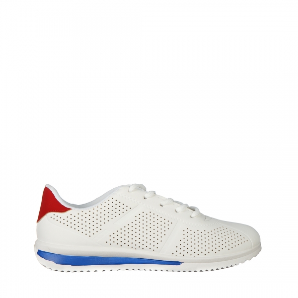 Дамски спортни обувки бели със синьо от еко кожа  Zolla, 2 - Kalapod.bg