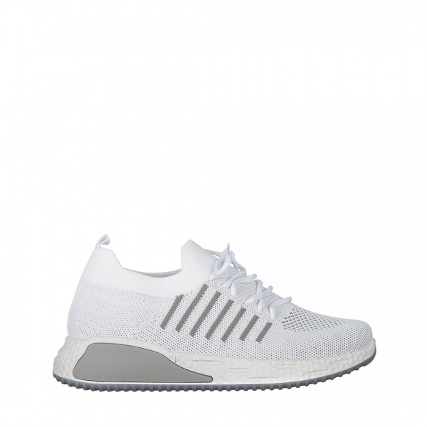 Дамски спортни обувки бели  от текстилен материал Biriza, 2 - Kalapod.bg