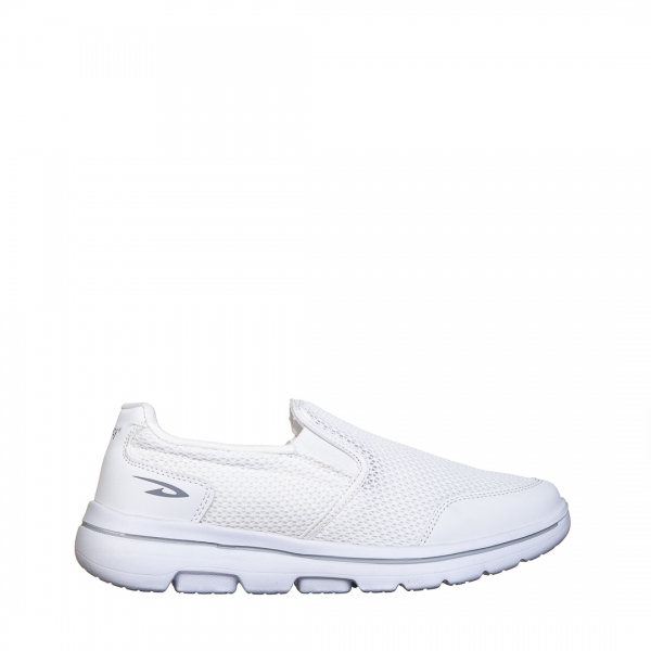 Мъжки спортни обувки бели от текстилен материал Kadence, 2 - Kalapod.bg