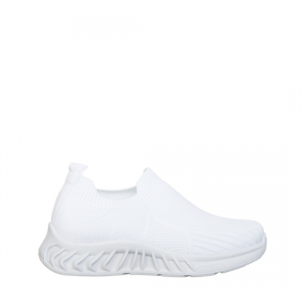 Детски спортни обувки бели от текстилен материал Odette, 2 - Kalapod.bg