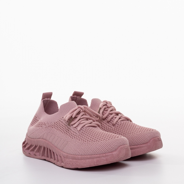 Детски спортни обувки розови  от текстилен материал Peyton, 3 - Kalapod.bg