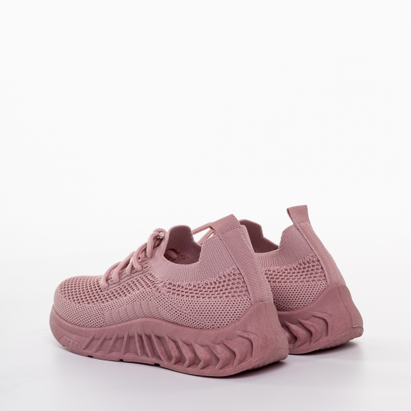 Детски спортни обувки розови  от текстилен материал Peyton, 4 - Kalapod.bg