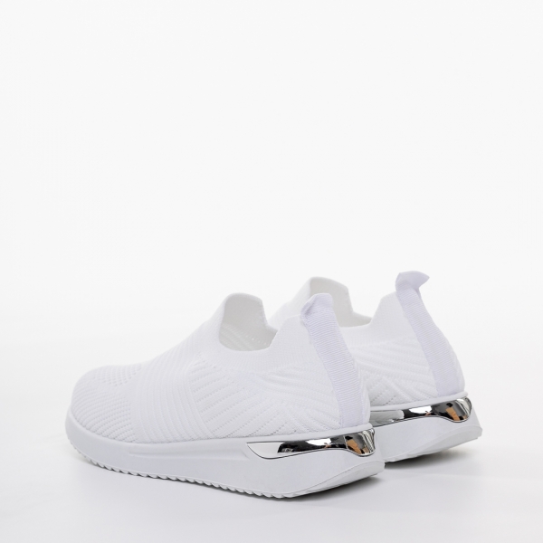 Детски спортни обувки бели от текстилен материал Avery, 4 - Kalapod.bg