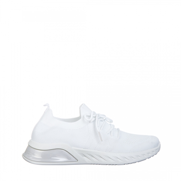 Дамски спортни обувки бели от текстилен материал Kyla, 2 - Kalapod.bg