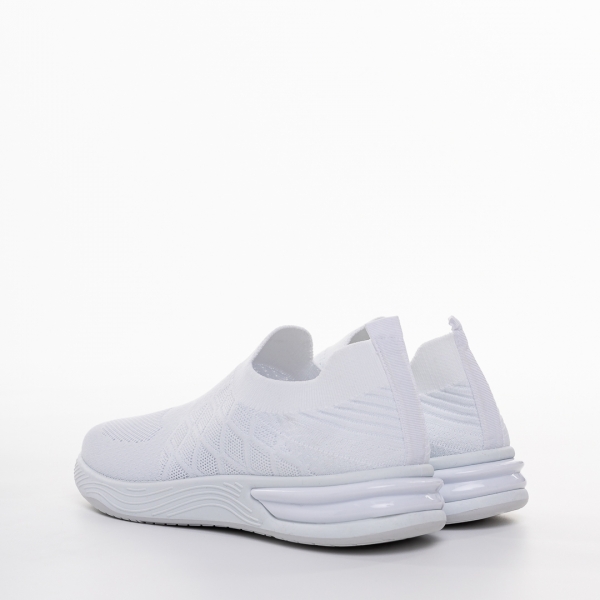 Дамски спортни обувки бели от текстилен материал Giuliana, 3 - Kalapod.bg