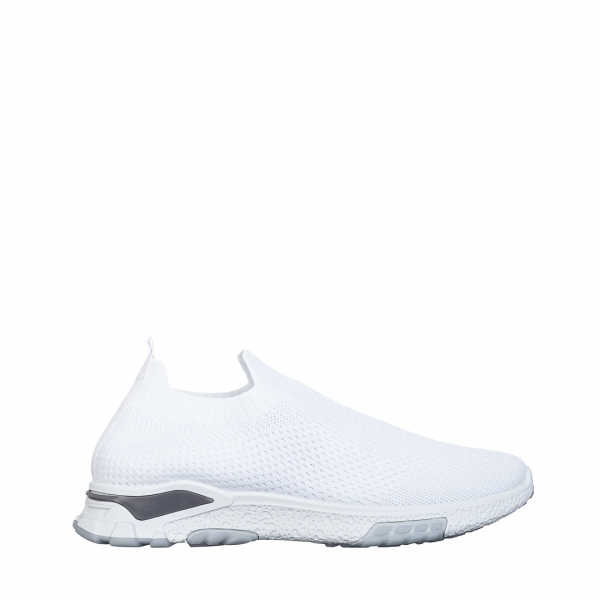 Мъжки спортни обувки бели от текстилен материал Lexus, 2 - Kalapod.bg