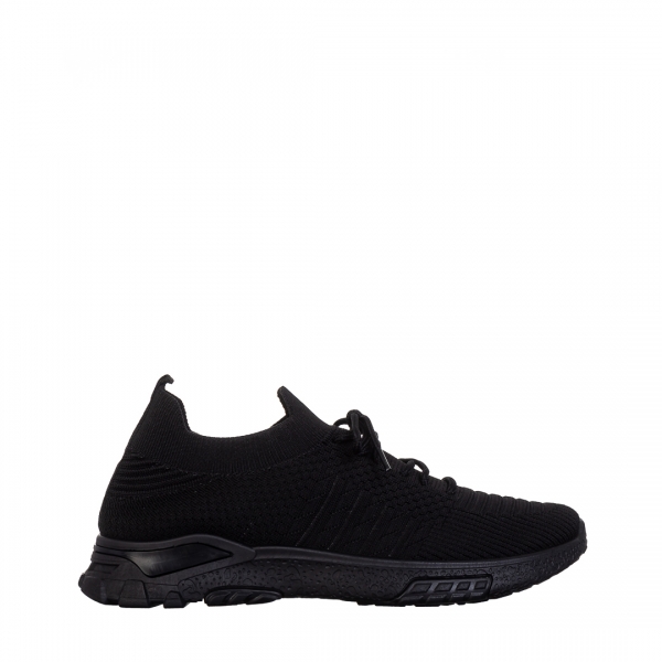 Мъжки спортни обувки черни от текстилен материал Iaroll, 2 - Kalapod.bg