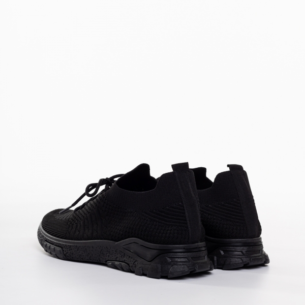 Мъжки спортни обувки черни от текстилен материал Iaroll, 4 - Kalapod.bg