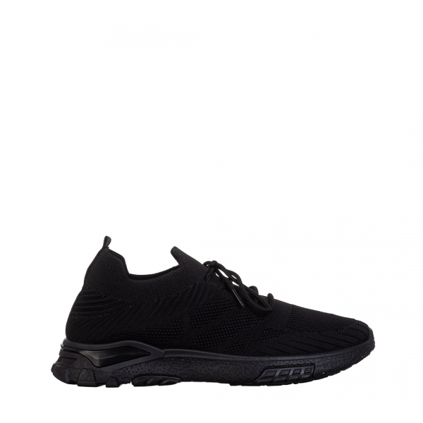Мъжки спортни обувки черни от текстилен материал Todozi, 2 - Kalapod.bg