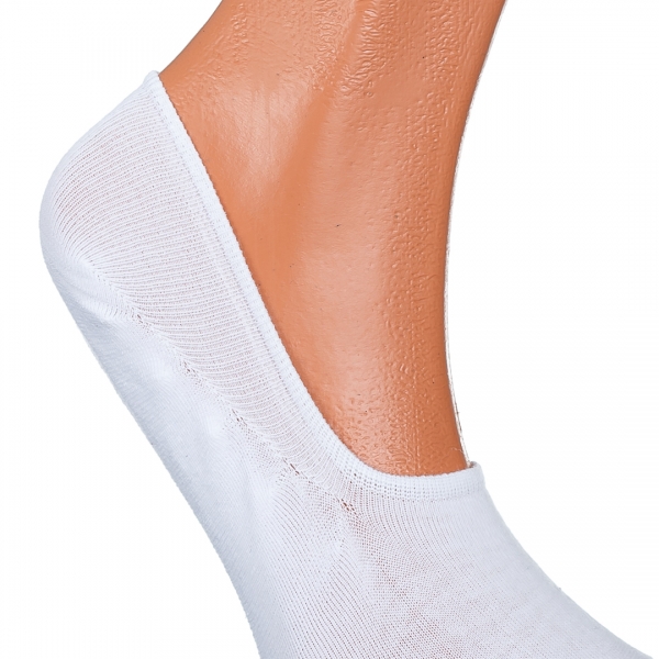 Мъжки къси чорапи бели безшевни SUN-B, 2 - Kalapod.bg