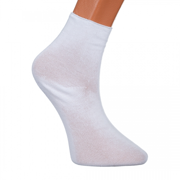 К-т 3 чифта дамски чорапи бели B-3051 - Kalapod.bg