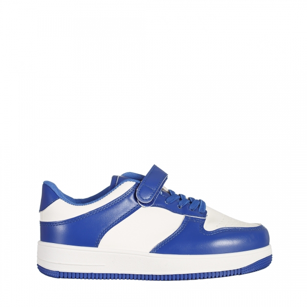 Детски спортни обувкисини с бяло от еко кожа Neal, 2 - Kalapod.bg