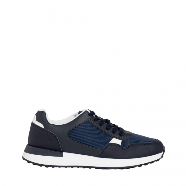 Мъжки спортни обувки сини от еко кожа и  текстилен материал Logan, 2 - Kalapod.bg