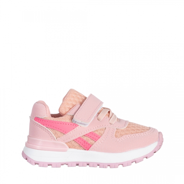 Детски спортни обувки  розови  от текстилен материал  Venetta, 2 - Kalapod.bg