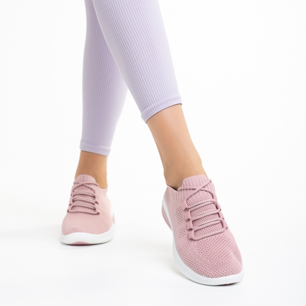 Дамски спортни обувки  розови  от текстилен материал  Latifa - Kalapod.bg