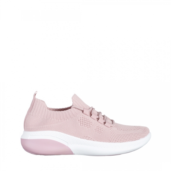 Дамски спортни обувки  розови  от текстилен материал  Latifa, 2 - Kalapod.bg