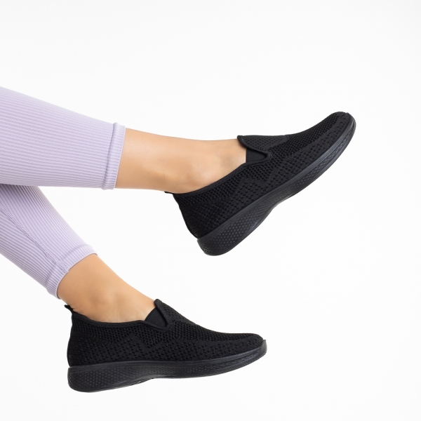 Дамски спортни обувки  черни  от текстилен материал  Leanne, 6 - Kalapod.bg