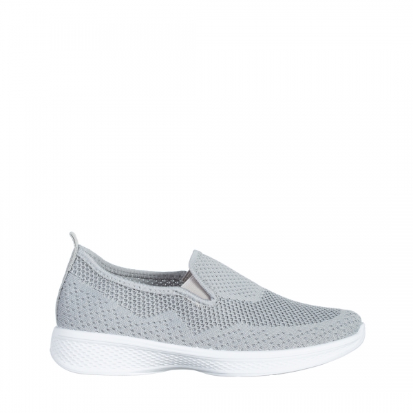 Дамски спортни обувки сиви от текстилен материал  Leanne, 2 - Kalapod.bg
