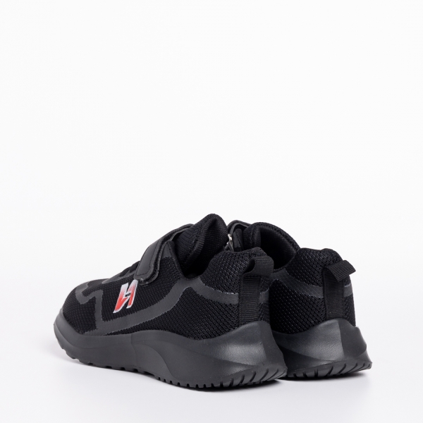 Детски спортни обувки  черни  от текстилен материал  Vanilla, 4 - Kalapod.bg