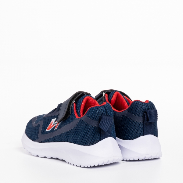 Детски спортни обувки  сини с червено  от текстилен материал  Vanilla, 4 - Kalapod.bg