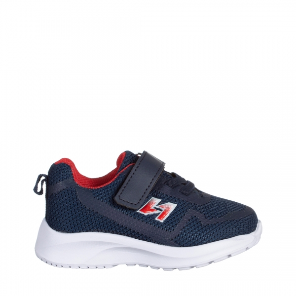 Детски спортни обувки  сини с червено  от текстилен материал  Vanilla, 2 - Kalapod.bg
