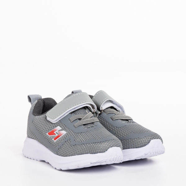 Детски спортни обувки сиви от текстилен материал  Vanilla, 3 - Kalapod.bg