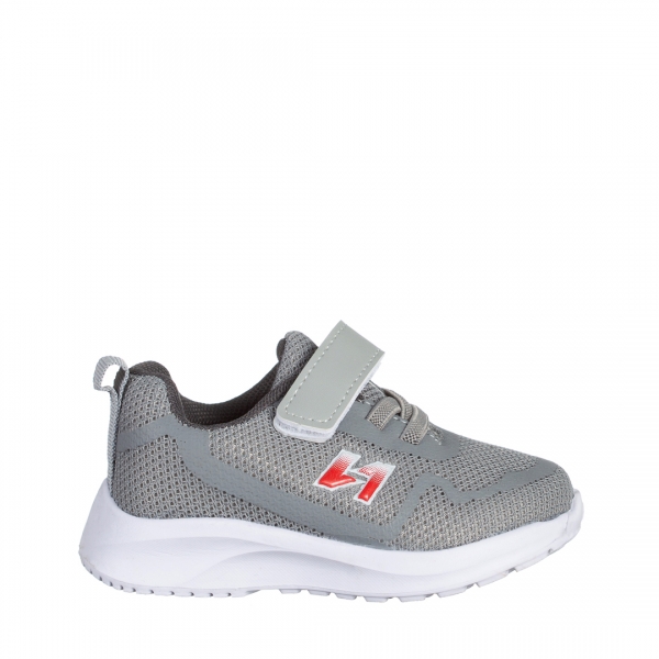 Детски спортни обувки сиви от текстилен материал  Vanilla, 2 - Kalapod.bg