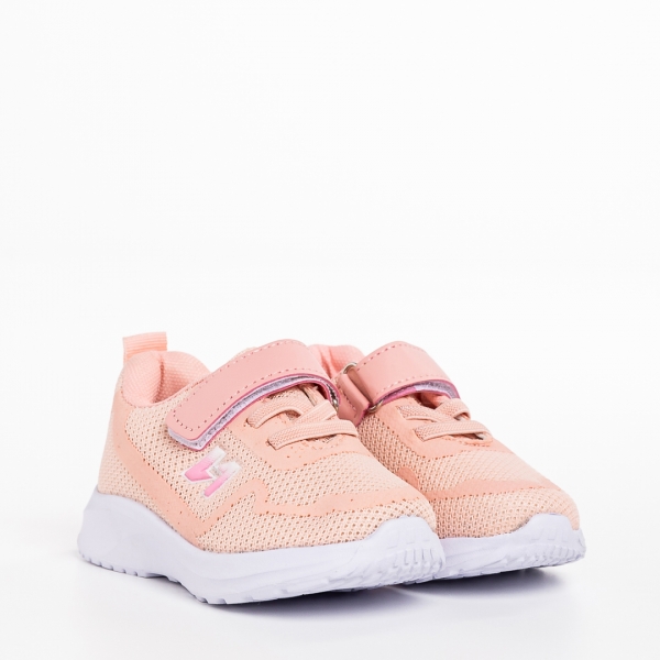 Детски спортни обувки  розови  от текстилен материал  Vanilla, 3 - Kalapod.bg