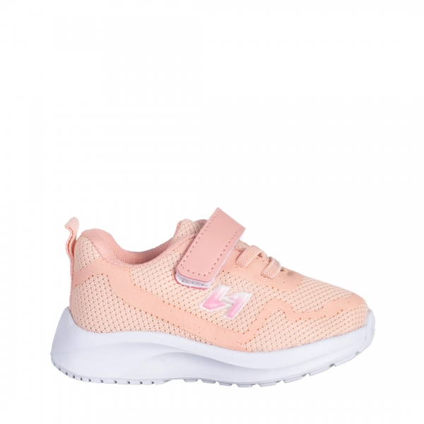 Детски спортни обувки  розови  от текстилен материал  Vanilla, 2 - Kalapod.bg