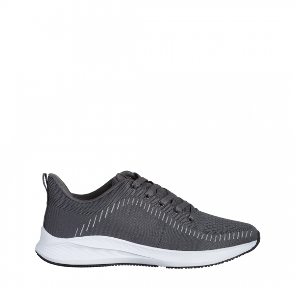Мъжки спортни обувки сиви от текстилен материал  Cortez, 2 - Kalapod.bg