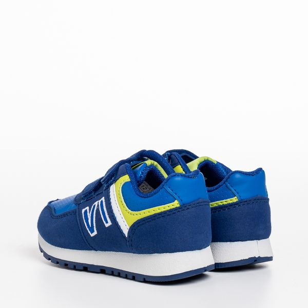 Детски спортни обувки  тъмно сини от еко кожа  Clancy, 4 - Kalapod.bg