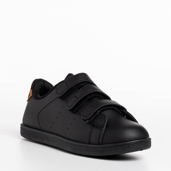 Детски спортни обувки  черни от еко кожа  Barney - Kalapod.bg
