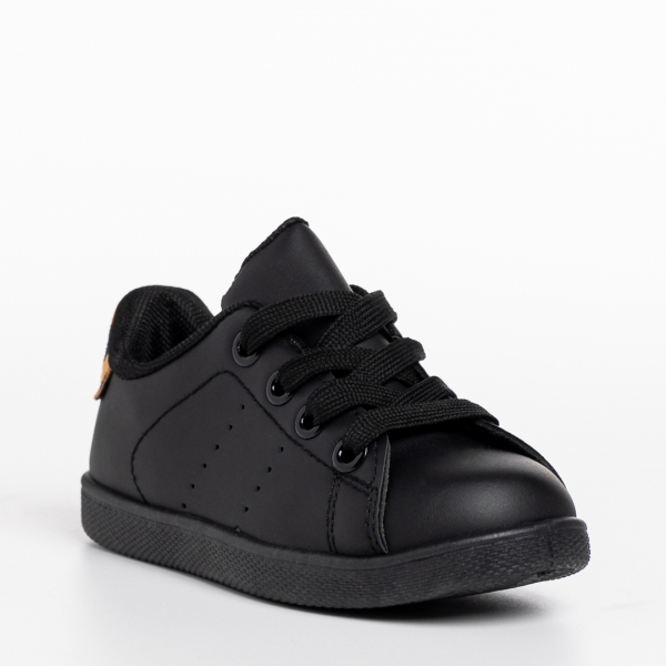 Детски спортни обувки  черни от еко кожа  Orlando, 3 - Kalapod.bg