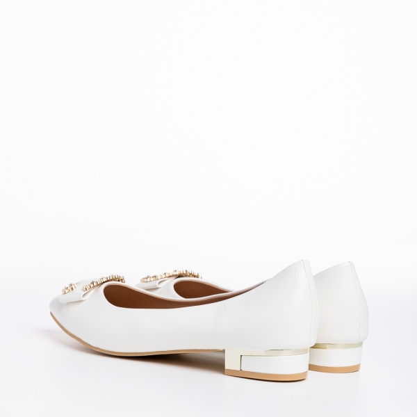 Дамски обувки  бели  от еко кожа  Palma, 4 - Kalapod.bg