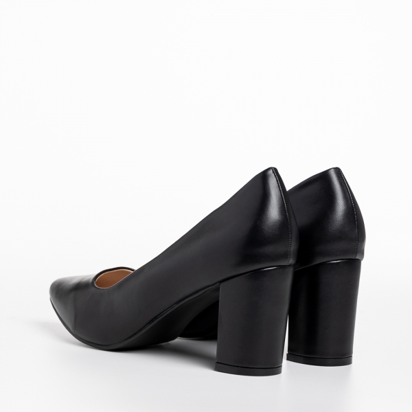 Дамски обувки  черни от еко кожа  Rissa, 4 - Kalapod.bg