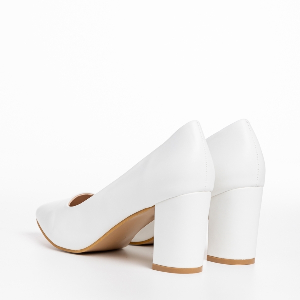 Дамски обувки  бели  от еко кожа  Rissa, 4 - Kalapod.bg