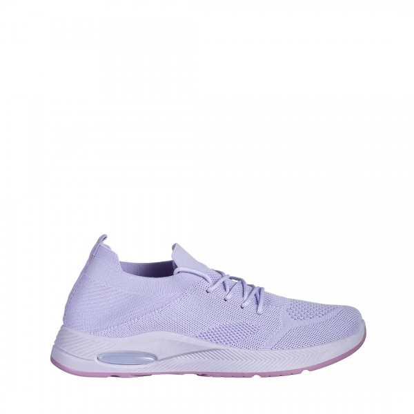 Дамски спортни обувки лилави от текстилен материал  Ricarda, 2 - Kalapod.bg
