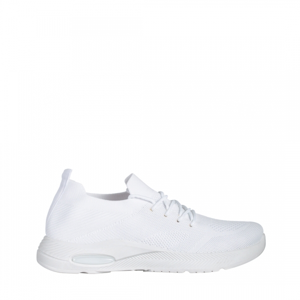 Дамски спортни обувки бели  от текстилен материал  Ricarda, 2 - Kalapod.bg