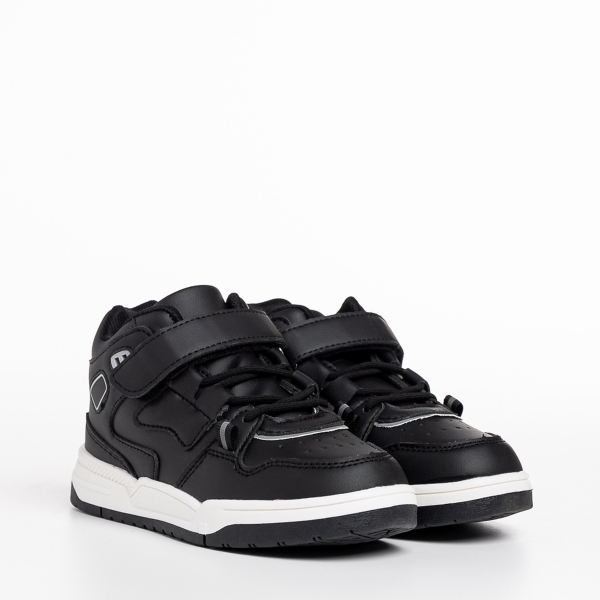 Детски спортни обувки  черни от еко кожа  Richey, 3 - Kalapod.bg