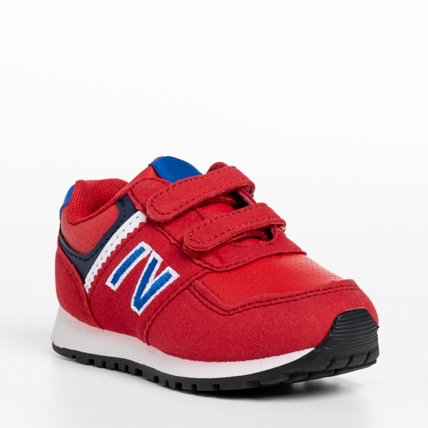 Детски спортни обувки  червени от еко кожа  Clancy, 3 - Kalapod.bg