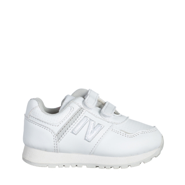 Детски спортни обувки  бели  от еко кожа  Clancy, 2 - Kalapod.bg