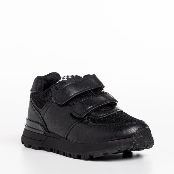 Детски спортни обувки  черни от текстилен материал Darbie, 3 - Kalapod.bg