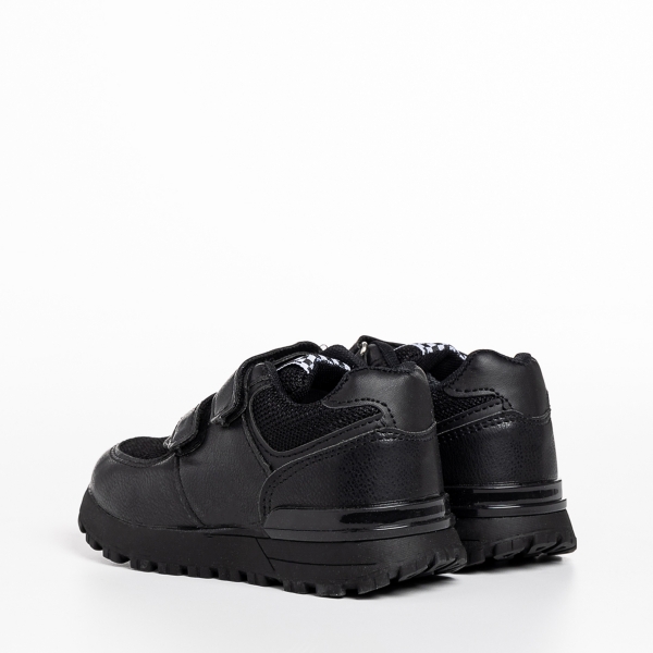 Детски спортни обувки  черни от текстилен материал Darbie, 4 - Kalapod.bg