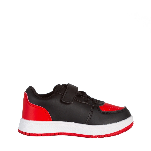 Детски спортни обувки  червени  с черно  от еко кожа  Ponty, 2 - Kalapod.bg
