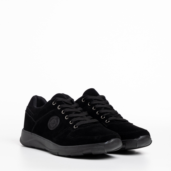 Мъжки спортни обувки  черни от текстилен материал   Raymar, 3 - Kalapod.bg