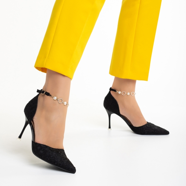 Дамски обувки  черни от еко кожа  Briony, 4 - Kalapod.bg
