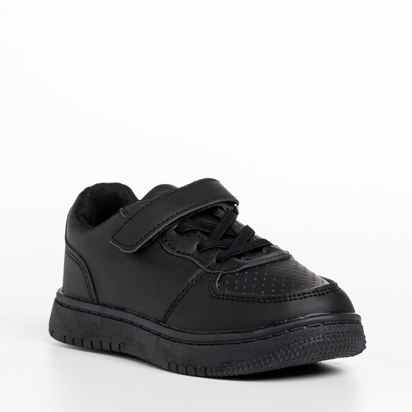 Детски спортни обувки  черни от еко кожа  Ponty, 3 - Kalapod.bg