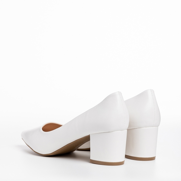 Дамски обувки  бели  от еко кожа  Kaz, 4 - Kalapod.bg
