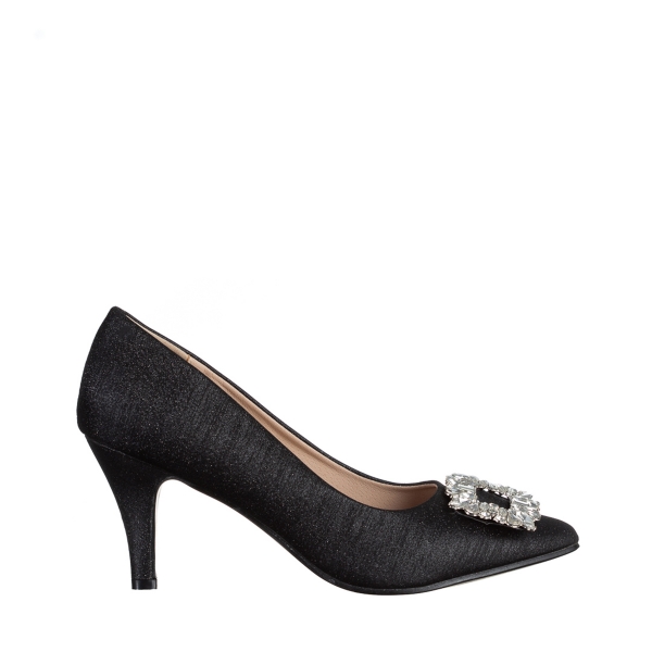 Дамски обувки  черни  от текстилен материал  Rylie, 2 - Kalapod.bg